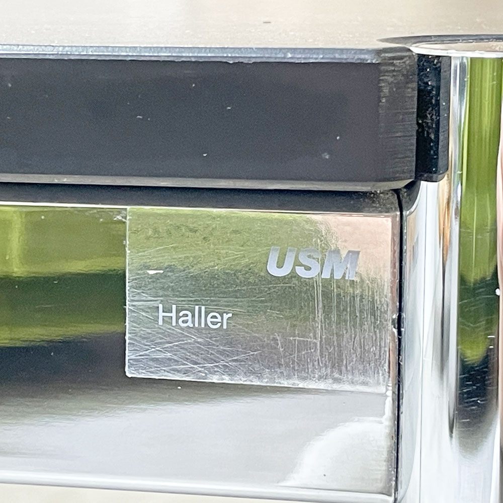 USMモジュラーファニチャー USM Haller USMハラーテーブル ワーキングデスク ダイニングテーブル リノリウム ネロカラー W150×D100cm スイス ●