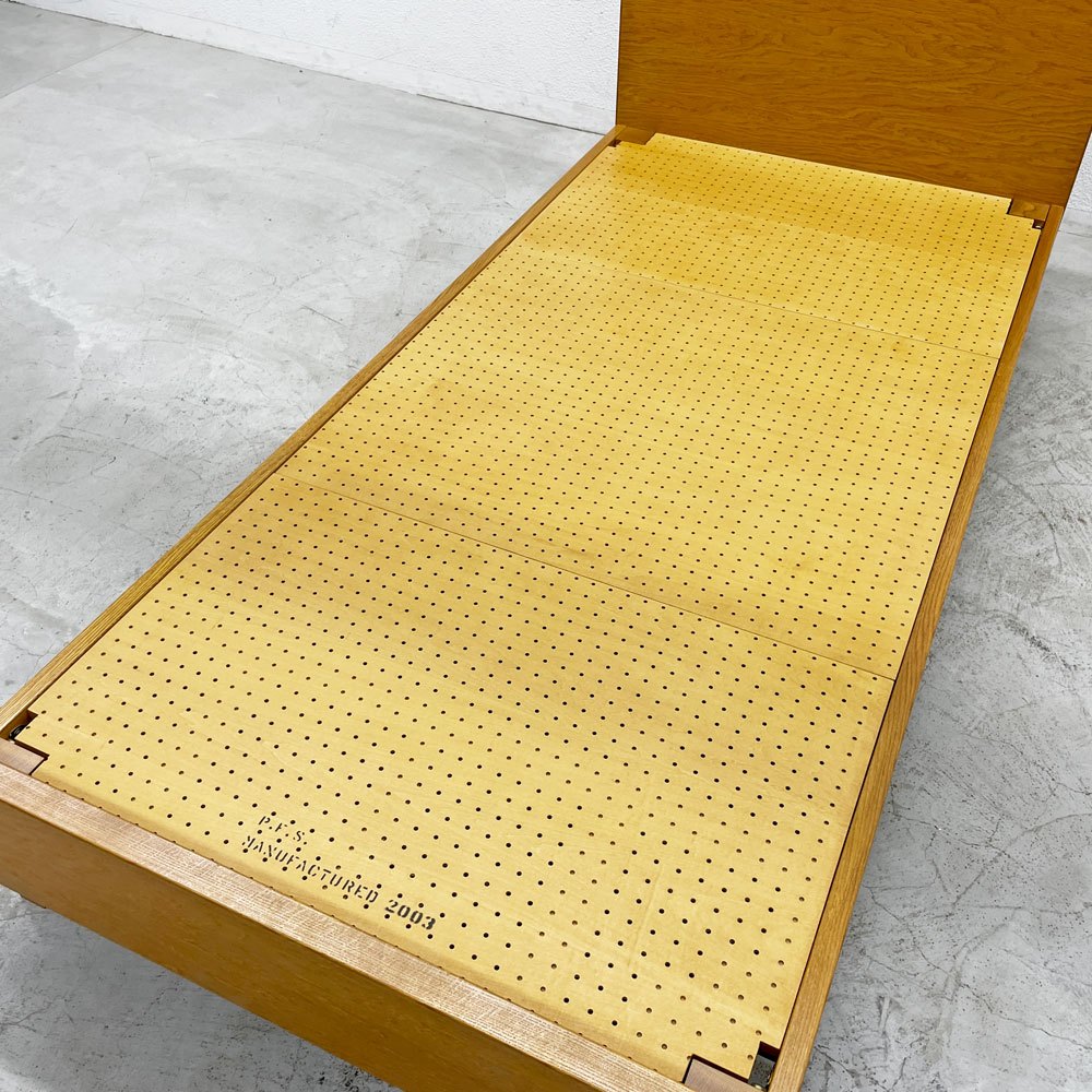 パシフィックファニチャーサービス P.F.S. DH BED ベッドフレーム シングル オーク材 受注生産品 定価￥206,800- 〓