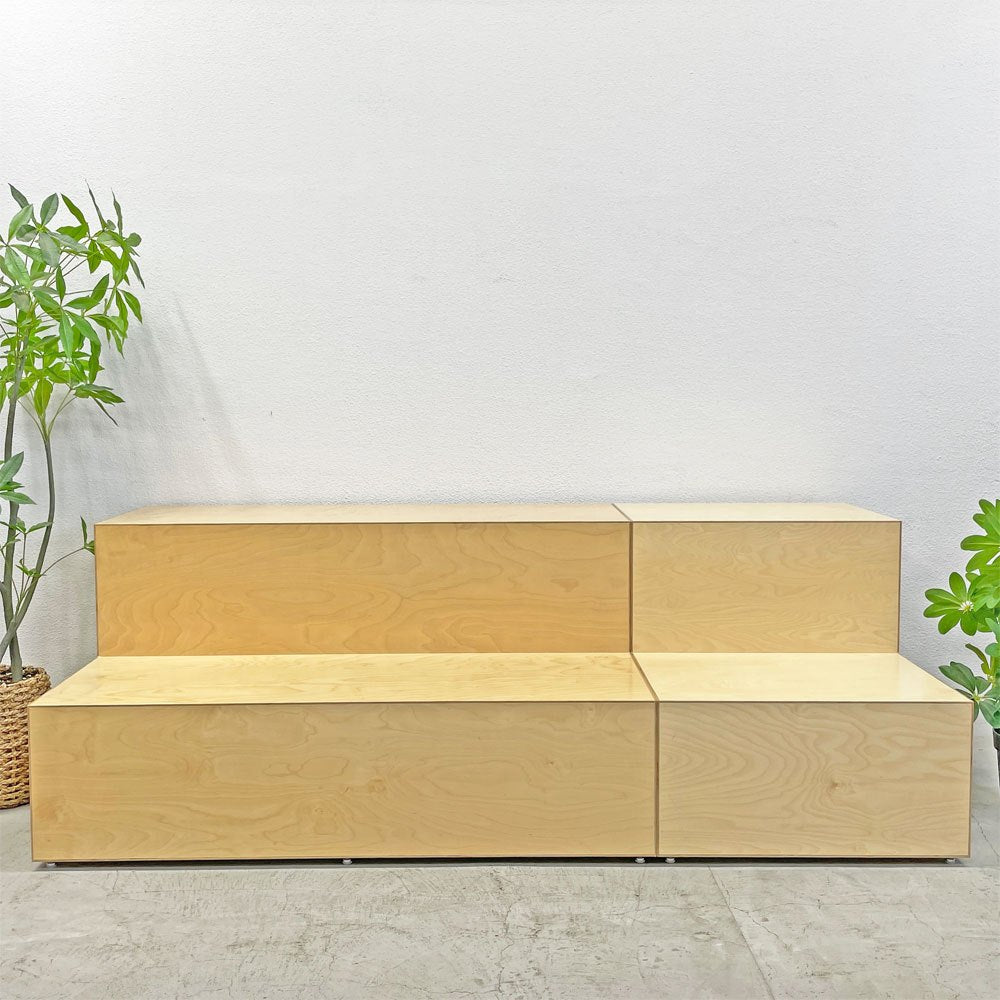 ノルオフィス Knoll Office アンスクリプテッド Unscripted ステップス Steps モジュールセット（2ステップ ロング+ショート）ロックウェル ソファ ベンチ 総定価約95万円 〓