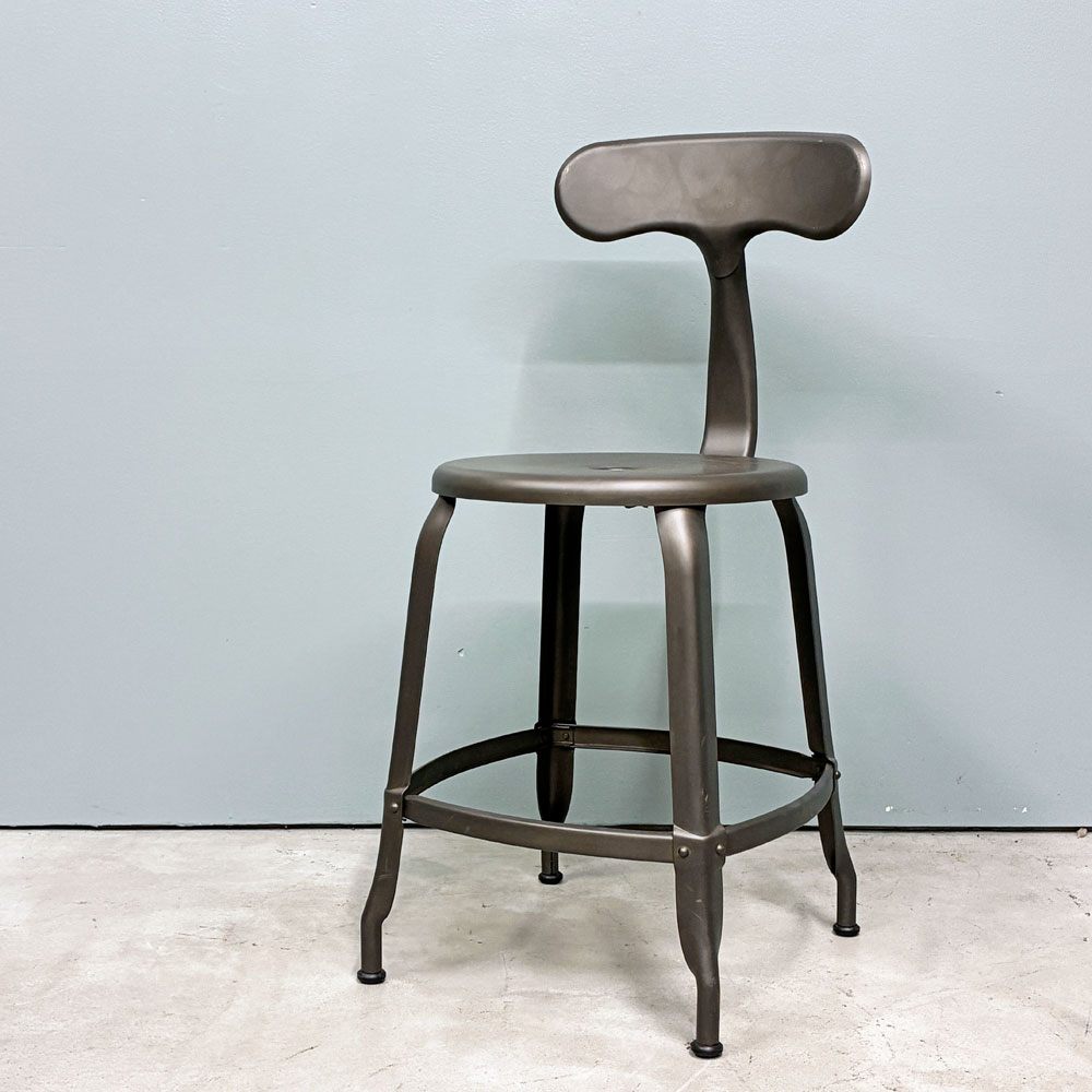 フェールトラヴァイユ FER TRAVAIL ニコルチェア NICOLLE Chair SH45cm ダイニングチェア スチール マットクリア仕上げ 別注モデル インダストリアル フランス A ◎