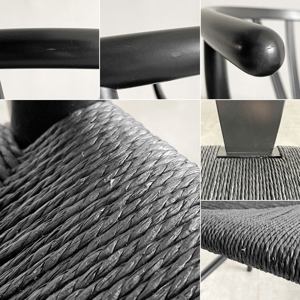 カールハンセン＆サン Carl Hansen & Son CH24 Yチェア ビーチ材 ブラックラッカー×ブラックペーパーコード 日本仕様サイズ ハンス・J・ウェグナー デンマーク 北欧家具 A 〓