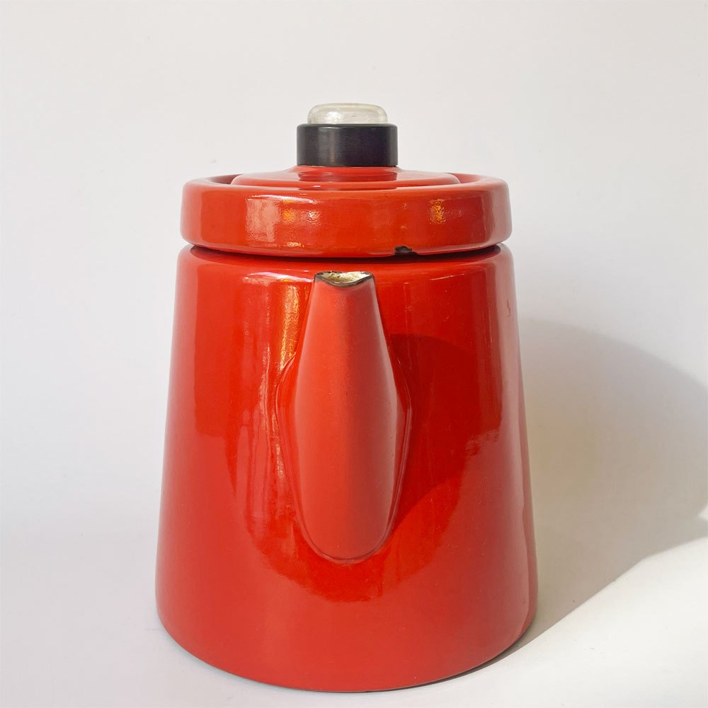 フィネル FINEL ペフトーリ Pehtoori エナメルコーヒーポット レッド Lサイズ 1.5L アンティ・ヌルメスニエミ フィンランド 北欧ビンテージ ★