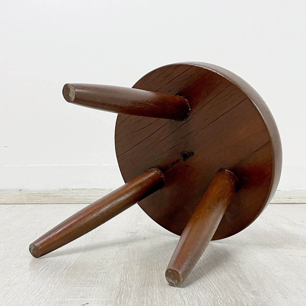 シャルロット・ペリアン Charlotte Perriand ベルジェスツール Berger Stool 無垢材 50's ビンテージ ●