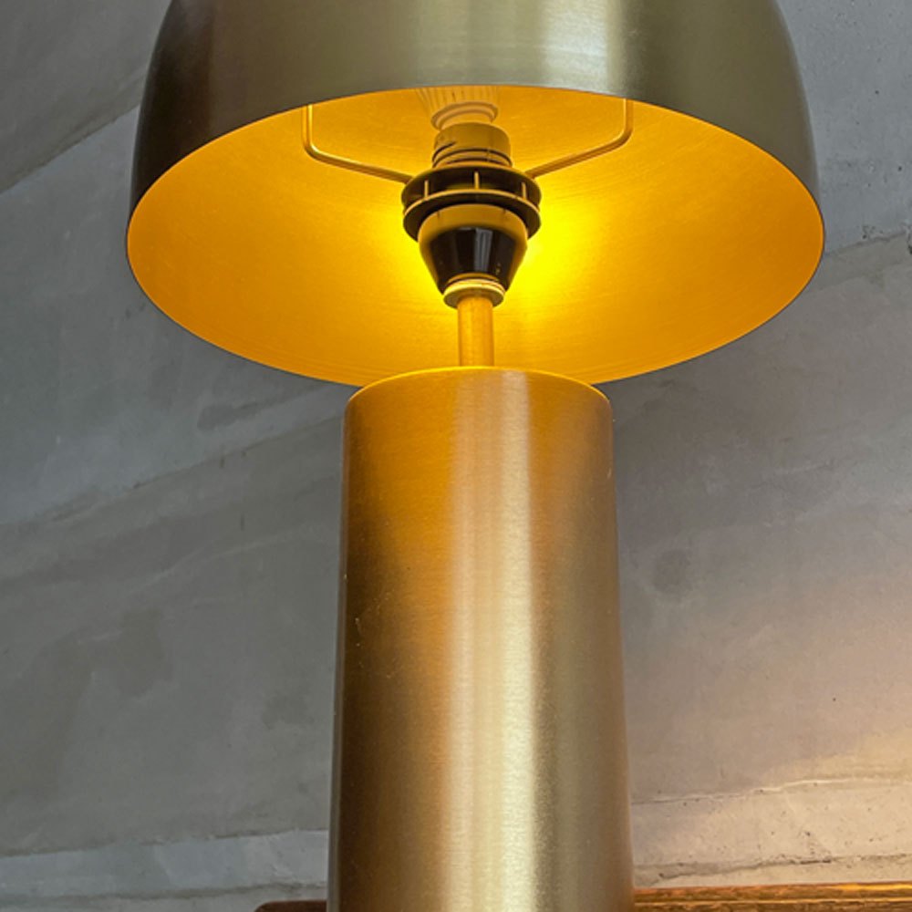 カレ KARE ラウンジ ゴールド Loungy Gold テーブルランプ Table Lamp スチール 真鍮 廃番 ドイツ ♪