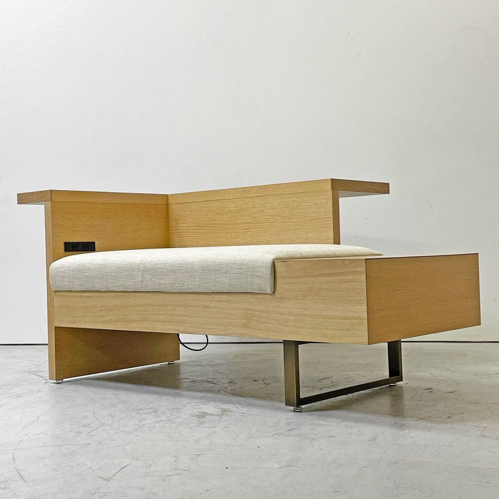 オーダーファニチャー Custom made furniture ワンアームソファ 2シーター 積層合板 ナチュラルモダン ●