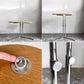 テクタ TECTA K22 サイドテーブル SIDE TABLE オーク材 高さ調整可 アクセル・ブロッホイザー アレキサンダーカルダー ドイツ バウハウス ■