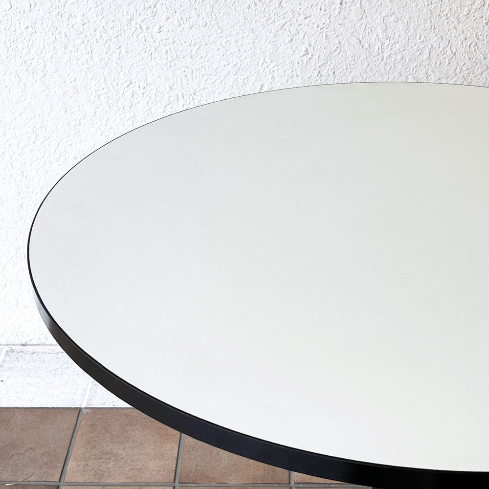 ファニチャーハンター Furniture Hunter T3 DEAN ラウンドテーブル Φ70cm メラミン天板 クロームレッグ モダンスタイル ◇