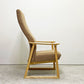 平田椅子製作所 HIRATA CHAIR ポーザハイ POSA Hi ラウンジチェア Lサイズ アッシュ無垢材 ファブリック ベージュ系  諸富家具 ●