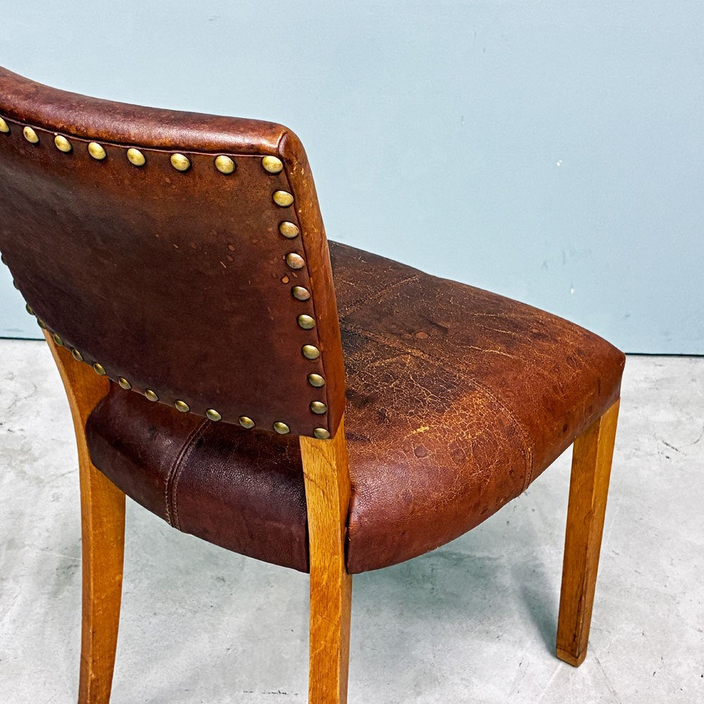 トラックファニチャー TRUCK FURNITURE エスアールチェア SR CHAIR ダイニングチェア ナラ無垢材 本革 ビンテージスタイル ◎