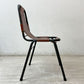 ダル・ヴェラ Dal Vera レザルクチェア Les Arcs Chair ダイニングチェア スタッキングチェア レザー スチール シャルロット・ペリアン イタリア ビンテージ 希少  ●
