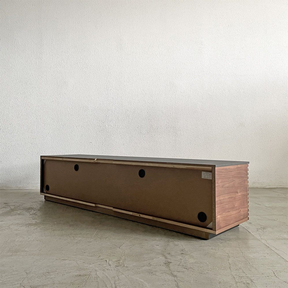 関家具 ジェネシス JENESYS テレビボード AVボード W180cm ウォールナット 2ドロワー 棚付 定価￥86,750- 〓
