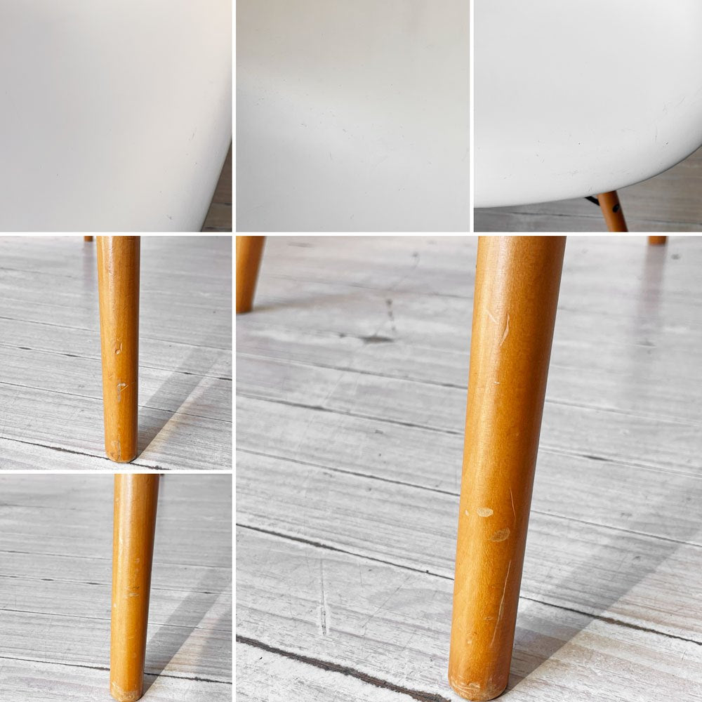 ハーマンミラー Herman Miller サイドシェルチェア ポリプロピレン ホワイト ドゥエルレッグ C&R イームズ ミッドセンチュリー A ★