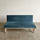 アクタス ACTUS タイム THYME ソファベンチ 3シーター ファブリック カバーリング ブルー系 オーク材 W150cm 定価￥117,700-以上 〓