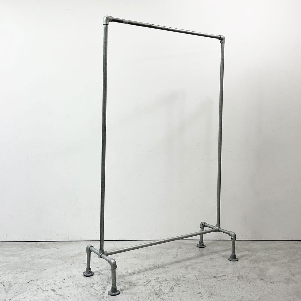 キークランプ KeeKlamp 単管 ハンガーラック パイプ シルバー H183cm インダストリアルデザイン 店舗什器 B ●