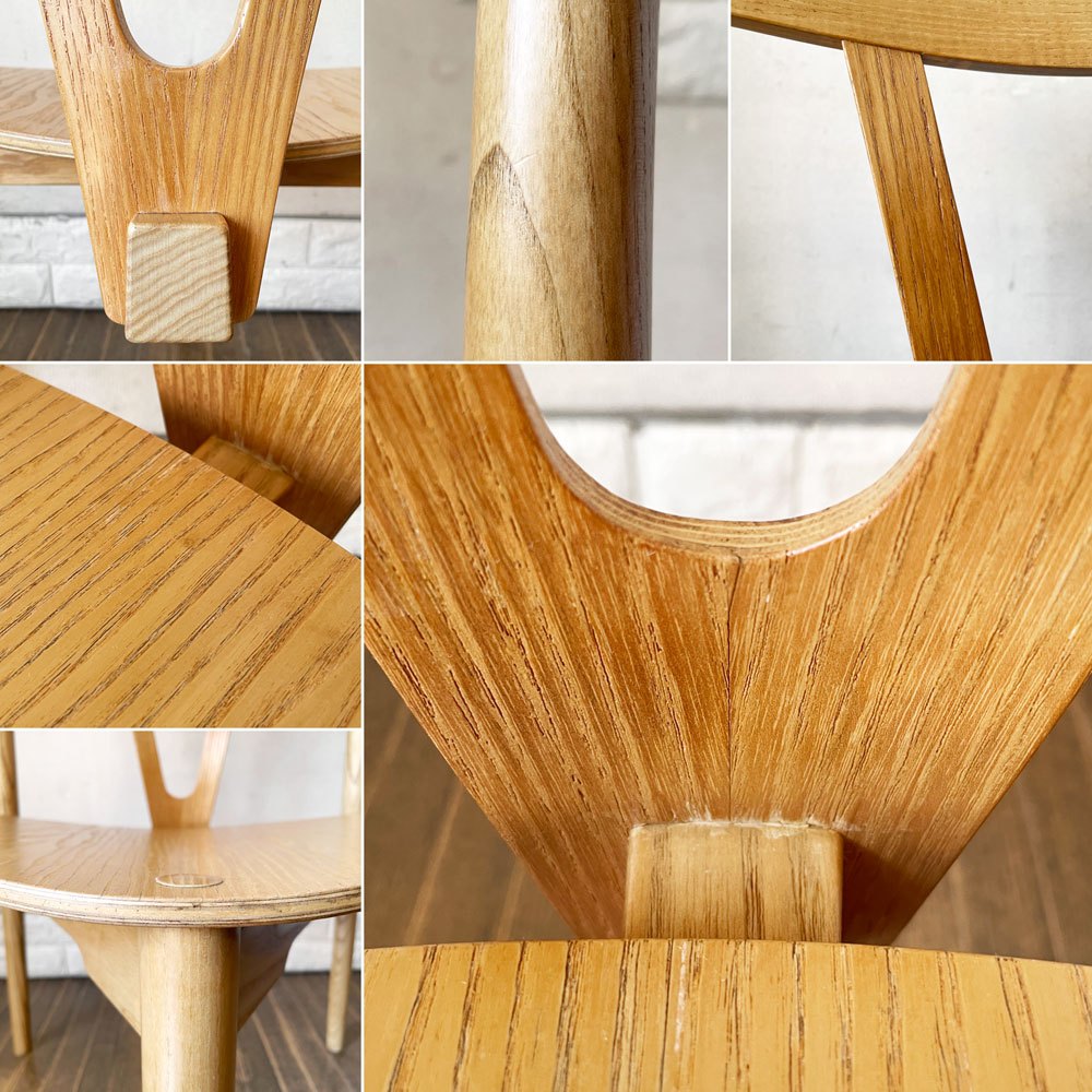 PPモブラー PP Mobler PP51/3 Vチェア V-Chair スタッキングチェア オーク材 3本脚 ハンス・J・ウェグナー デンマーク 北欧家具 ◎