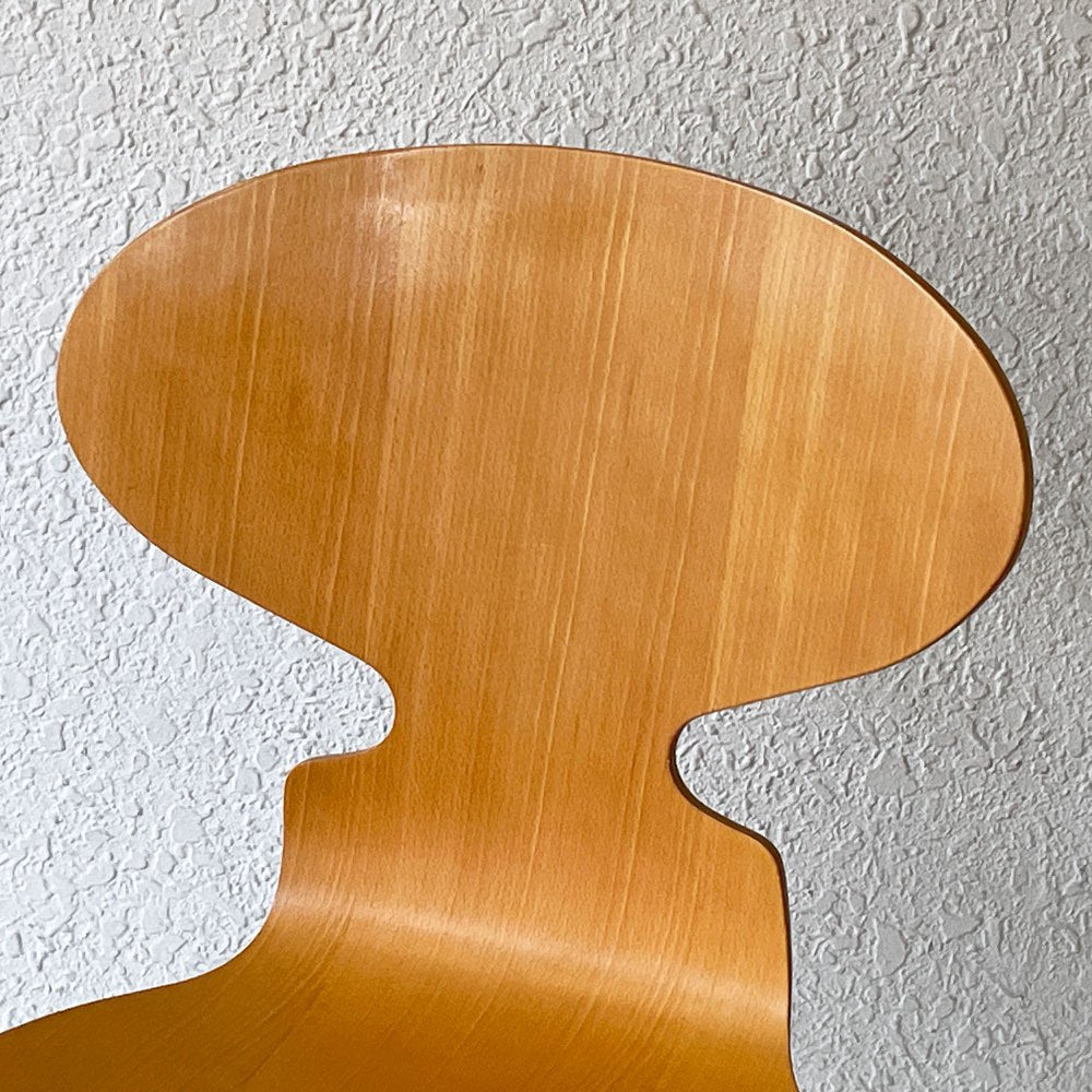 フリッツハンセン Fritz Hansen アントチェア 4本脚 ナチュラルビーチ ラッカー アルネ・ヤコブセン 北欧家具 C ◇