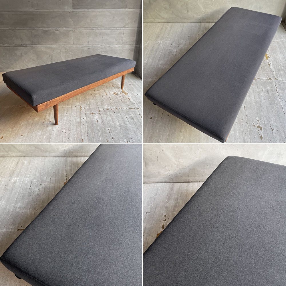 カーフ karf モジュラー ソファベッド Modular Sofa Bed W160 タイプA サイドクッション付き デイベッド 2Pソファ 2人掛け フルカバーリング ウォールナット材 参考定価￥324,500～ ♪