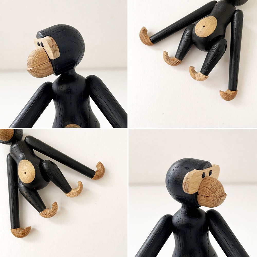 カイボイスン KAY BOJESEN DENMARK モンキー Monkey ミニ ブラック 木製オブジェ H9.5cm デンマーク 北欧雑貨 定価￥14,300- ◎