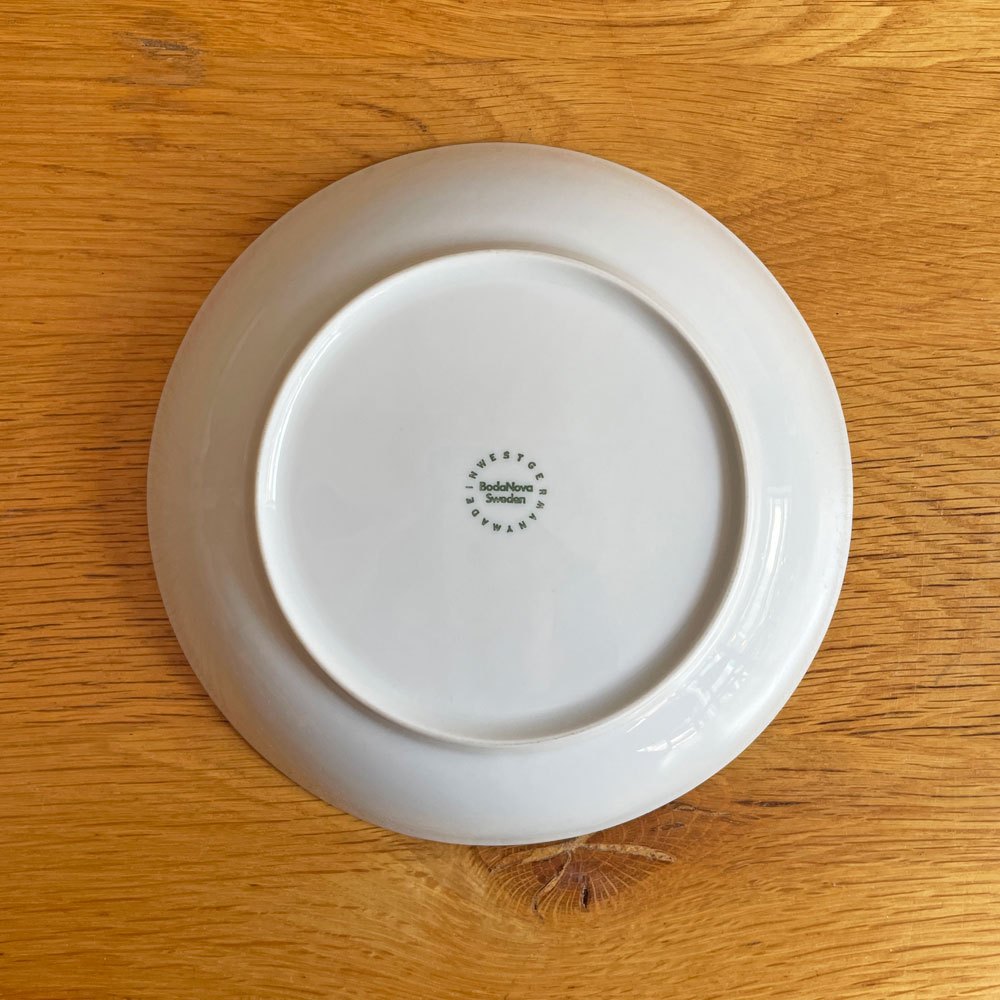 ボダノバ boda nova チェス Chess スーププレート 19cm 4枚セット ホワイト シグネ・ペーション・メリン Signe perssion Merin スウェーデン ビンテージ 北欧食器 ♪