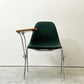 ハーマンミラー Herman Miller サイドシェルチェア セカンド 2nd ビンテージ アプホルスター スクールベース スタッキングベース 肘掛けテーブル付 イームズ ミッドセンチュリー B ●