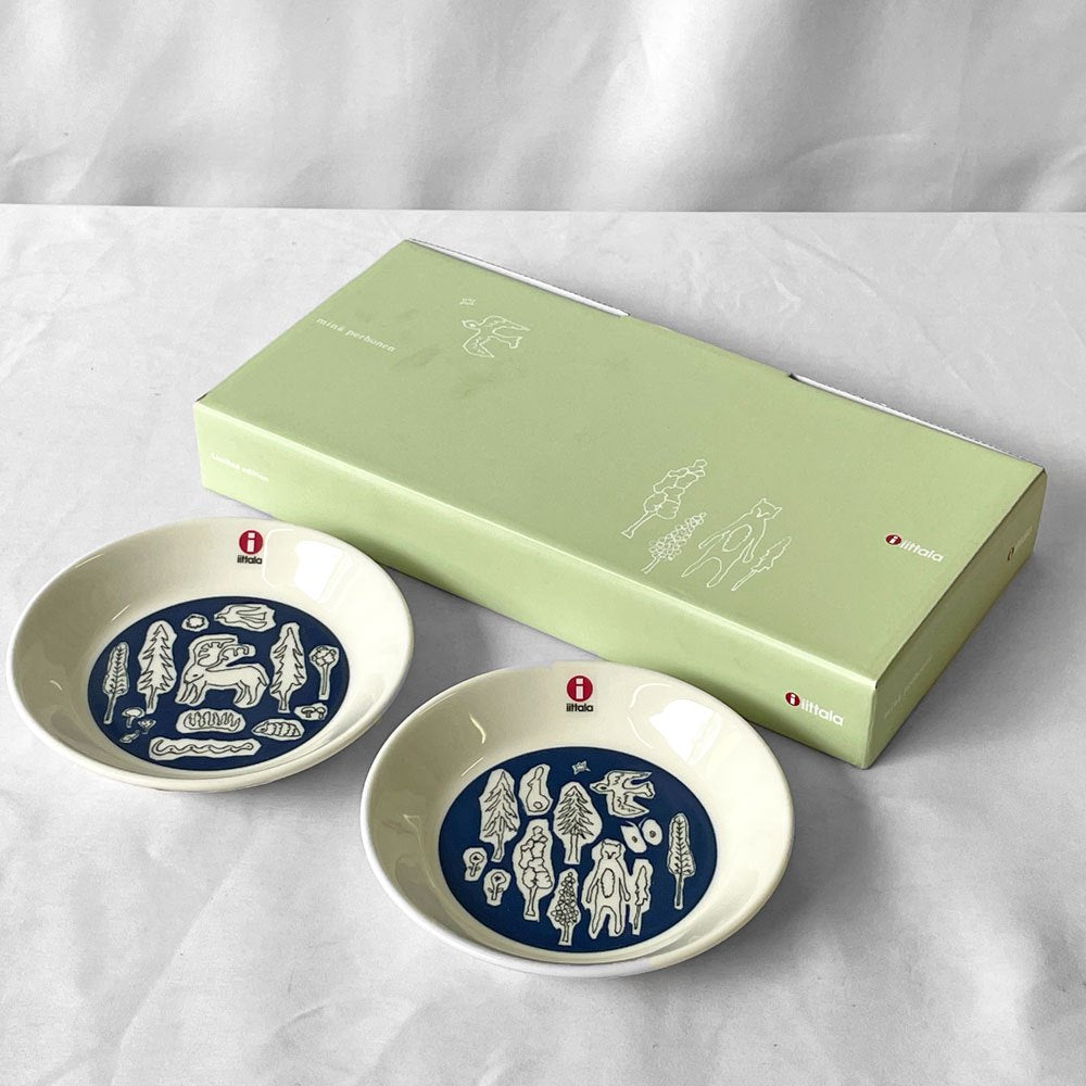 イッタラ iittala × ミナペルホネン minä perhonen フォレストライフ forest life プレート 12cm 2枚セット 箱付き 未使用保管品 ◇