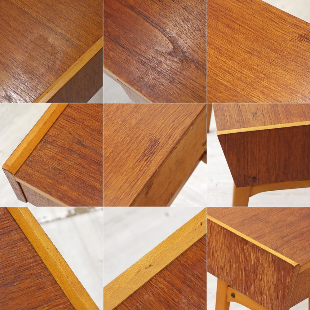 北欧ビンテージ Scandinavian Vintage チーク材 コンソールデスク ドラフティングテーブル W99cm ●
