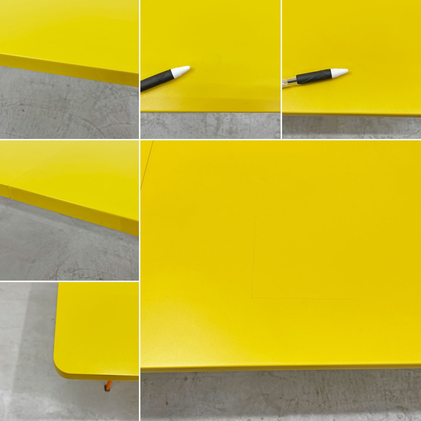 ヘイ HAY ピラミッドテーブル 02 Pyramid table 02 W300cm イエロートップ x オレンジベース 廃番カラー ヴィム・リートフェルト オランダ インダストリアルデザイン 〓