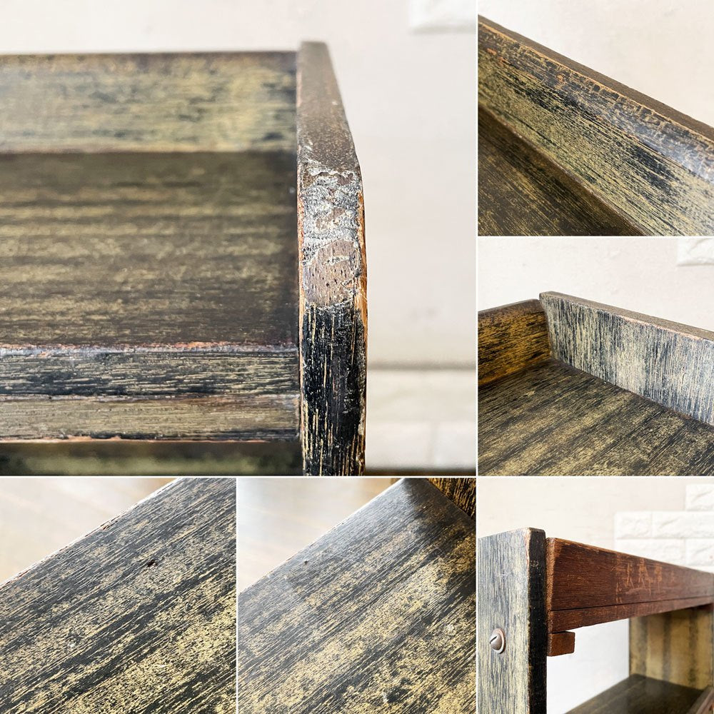 ジャパンビンテージ Japan Vintage 古い木味の本棚 3段 ブックシェルフ オープンシェルフ 飾り棚 H62.5cm 昭和レトロ 古家具 ◎