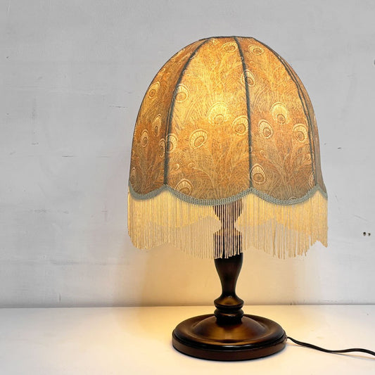 早川製作所 Hayakawa Manufacturing Co., Ltd. ビンテージ スタンドライト テーブルランプ レトロスタイル  ピーコック柄 ●