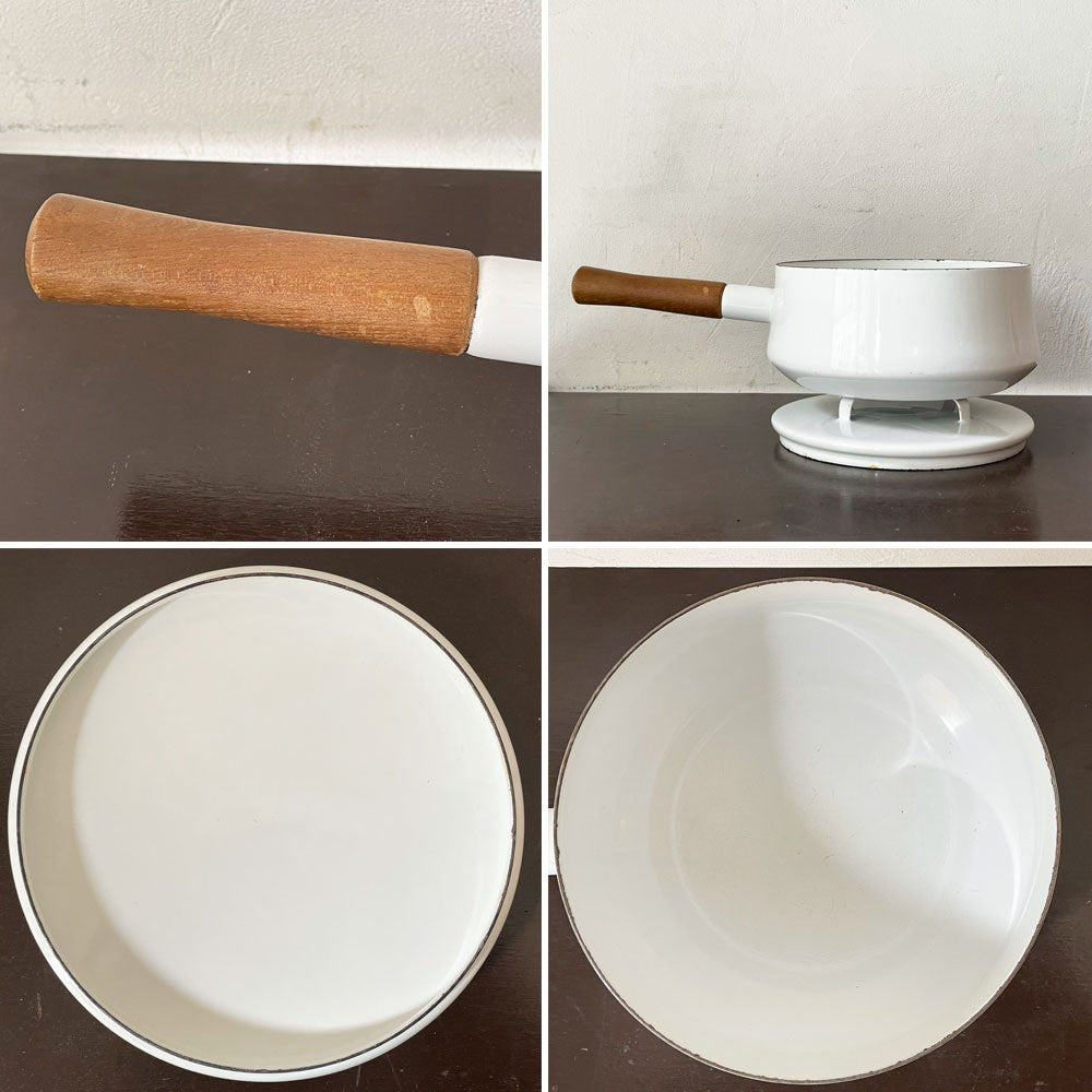 ダンスク DANSK コベンスタイル ホーロー ソースパン 18cm 深型 片手鍋 イェンス・クイストゴー ホワイト 北欧 ★