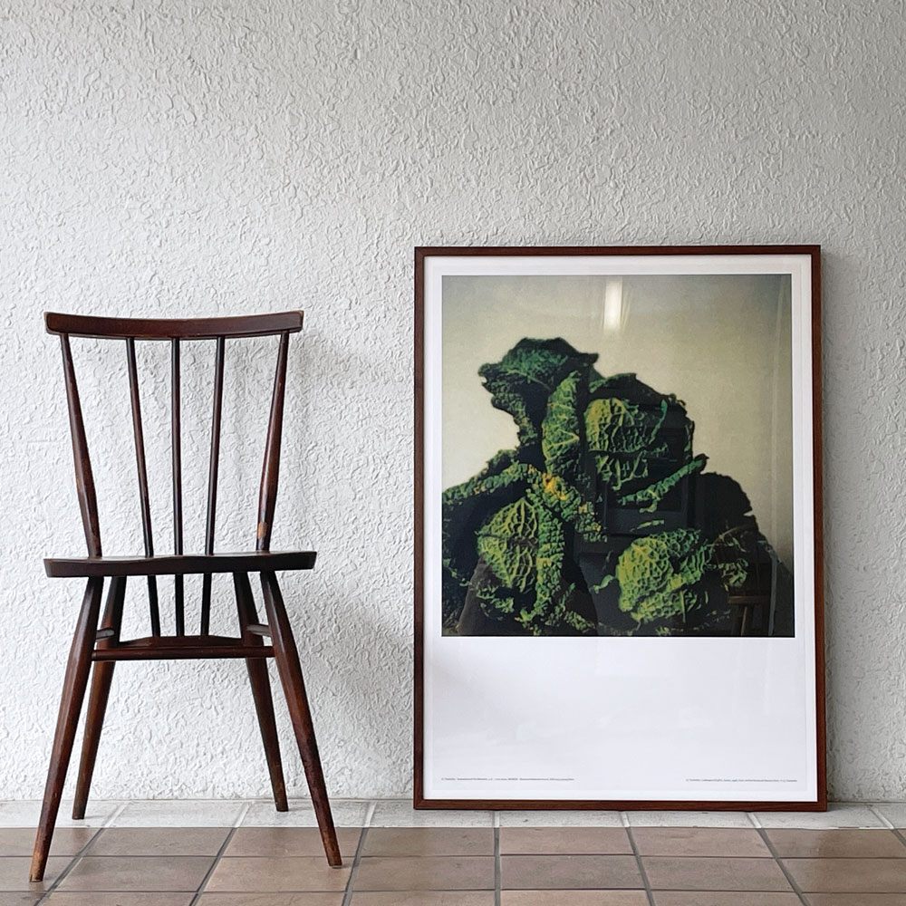 サイ・トゥオンブリー Cy Twombly キャベツ Cabbages 展覧会 SENSATIONS OF THE MOMENT 2009 オフセットリトグラフ ポスター 額装品 ◇