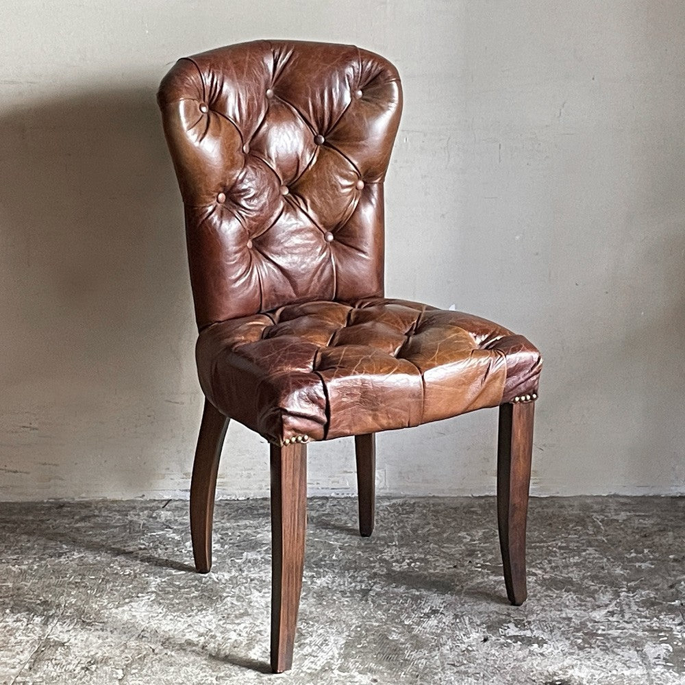 ハロ HALO チェスターチェア Chester chair ダイニングチェア レザー 本革 アンティークウィスキー antique whisky ビンテージ加工 アスプルンド取扱 B ■