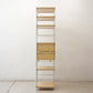 無印良品 MUJI スチールユニットシェルフ メープル 5段 引出しユニット付き W58 H175cm ●