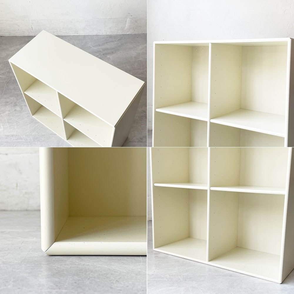 モンタナ MONTANA ベーシックシェルフ BASIC SHELF 1112 システムシェルフ 2列2段 オープンシェルフ アイボリー オフホワイト デンマーク ★