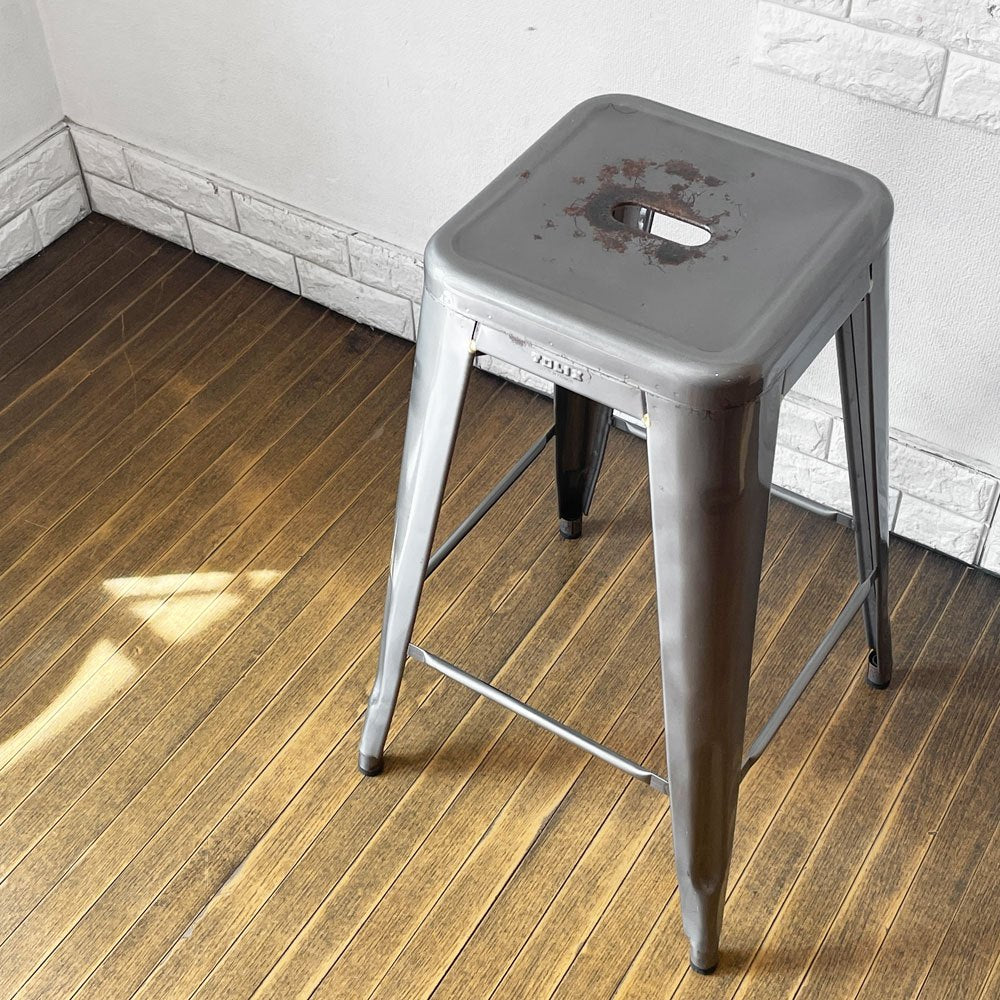 トリックス TOLIX Hスツール H-STOOL H75 ロースチール フランス インダストリアルスタイル カフェスタイル ◎
