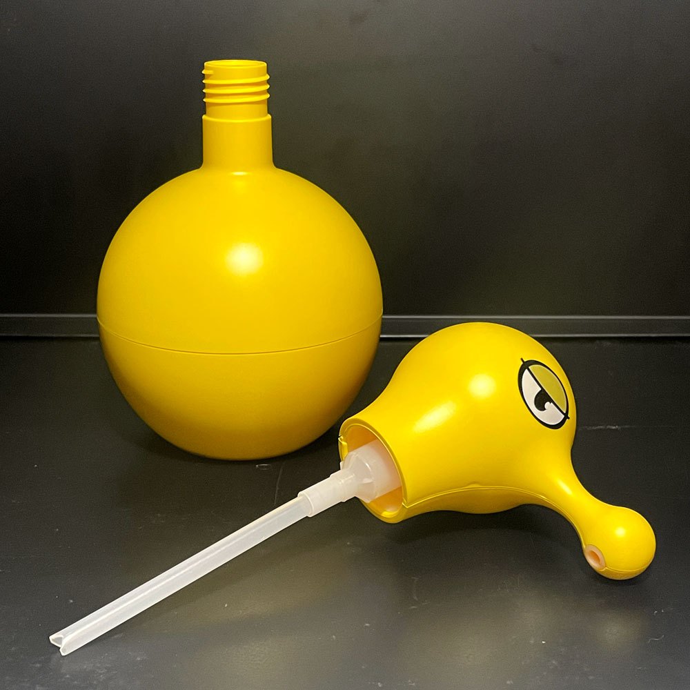 アレッシィ ALESSI ミスターコールド Mr.Cold ソープディスペンサー イエロー マッシモ・ジャコン Massimo Giacon 樹脂製 570ml イタリア ■