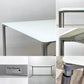 フリッツハンセン Fritz Hansen プラーノ PLANO ダイニングテーブル W200×D100cm ガラス天板 裏面焼付塗装 北欧 デンマーク モダンデザイン ●