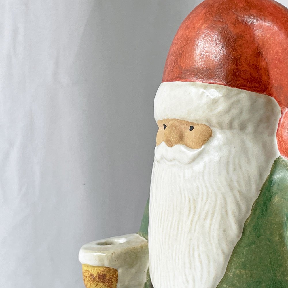 グスタフスベリ GUSTAVSBERG リサラーソン Lisa Larson サンタ トムテ Santa TOMTE キャンドルホルダー H27cm サンタオブジェ スウェーデン 北欧雑貨 ◇