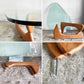 イサムノグチ Isamu Noguchi コーヒーテーブル Coffee Table ガラス天板 厚19mm リプロダクト品 デザイナーズ家具 名作 ■