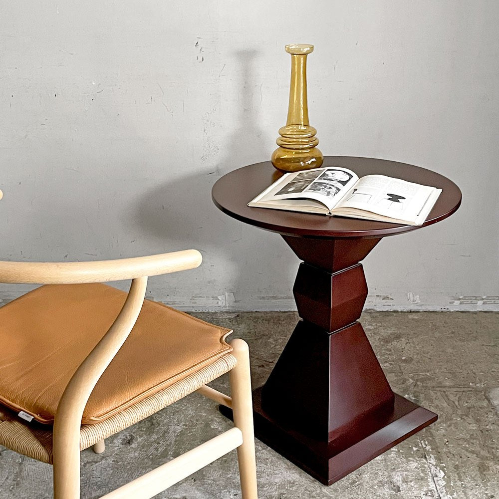 アスプルンド ASPLUND リゾルティール RESORTIR ムーラン ラウンドテーブル MOULIN ROUND TABLE サイドテーブル ダークブラウン ビーチ材 モダンデザイン ■