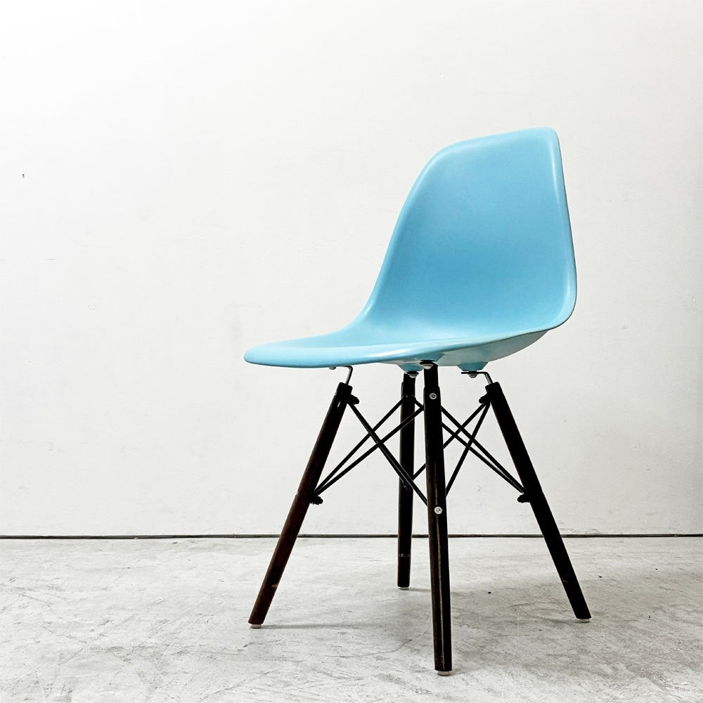 ヴィトラ Vitra サイドシェルチェア ペールブルー ドゥエルレッグ ポリプロピレン C&R イームズ ミッドセンチュリーモダン ●