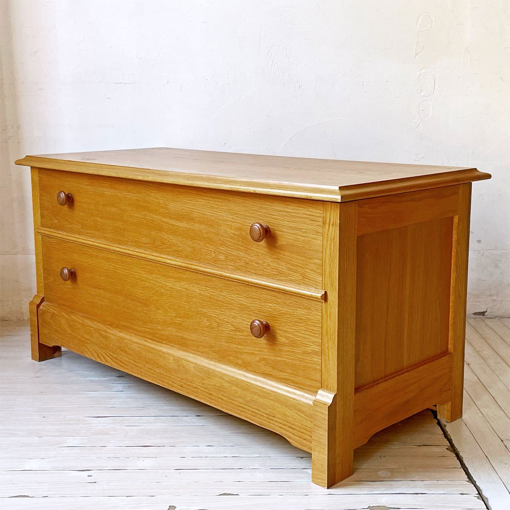 カントリースタイル チェスト型 ベンチボックス キャビネット 洋服箪笥 ブランケットボックス 収納ボックス 店舗什器 ★