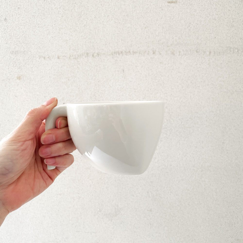イッタラ iittala エゴ Ego ブレックファーストカップ ホワイト ステファン・リンドフォース Stefan Lindfors フィンランド 北欧食器 廃番 ◎