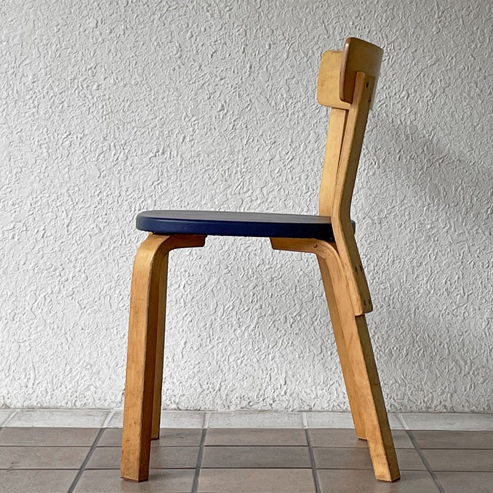 アルテック artek チェア 69 Chair 69 ダイニングチェア バーチ材 ビニールレザー ビンテージ アルヴァ・アアルト フィンランド 北欧家具 A ◇