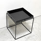 ヘイ HAY トレイテーブル Tray Table コーヒーテーブル センターテーブル Mサイズ ブラック W40cm スクエア 2Way 北欧 デンマーク モダン 定価￥42,900- A●