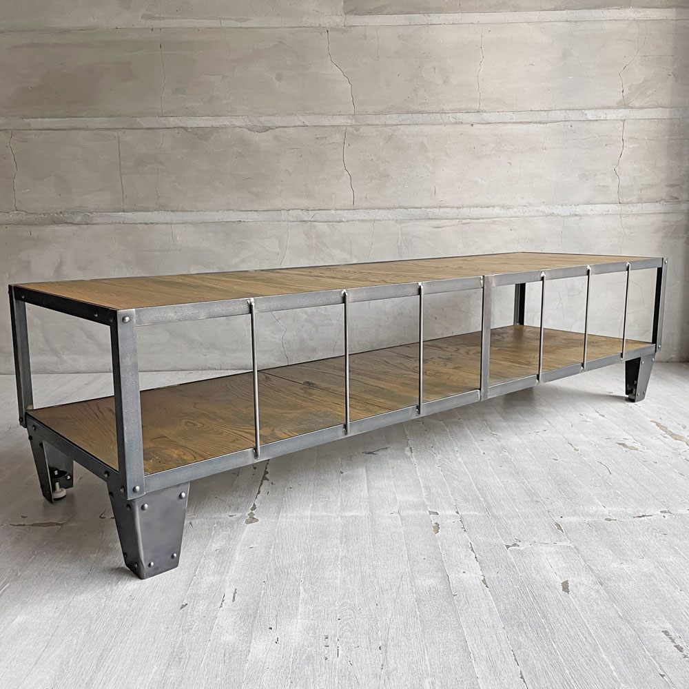 ジャーナルスタンダードファニチャー Journal Standard Furniture カルビ CALVI TVボード AVボード Lサイズ オーク無垢材×アイアン インダストリアル ♪