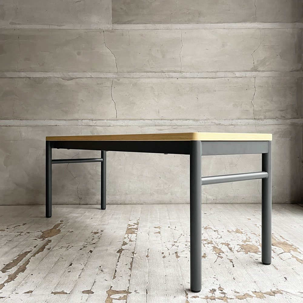 マスターウォール MASTERWAL レ・フォルメ Les Formes ブルエ BLEUET ベンチ ウッドトップ スチールレッグ w110cm 佐々木 章行 未使用展示品 ♪