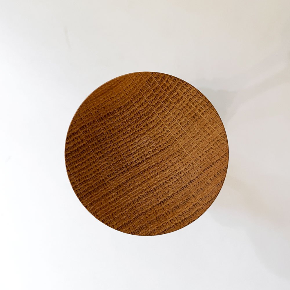 市川岳人 Takehito Ichikawa 燭台 飾台 オーク材 H17.5cm 木工作家 現代作家 B ◎