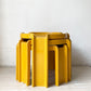 カルテル KARTELL ネストテーブル サイドテーブル スタッキング 3点セット オレンジ ビンテージ ジオット・ストッピーノ Giotto Stoppino 希少 ★
