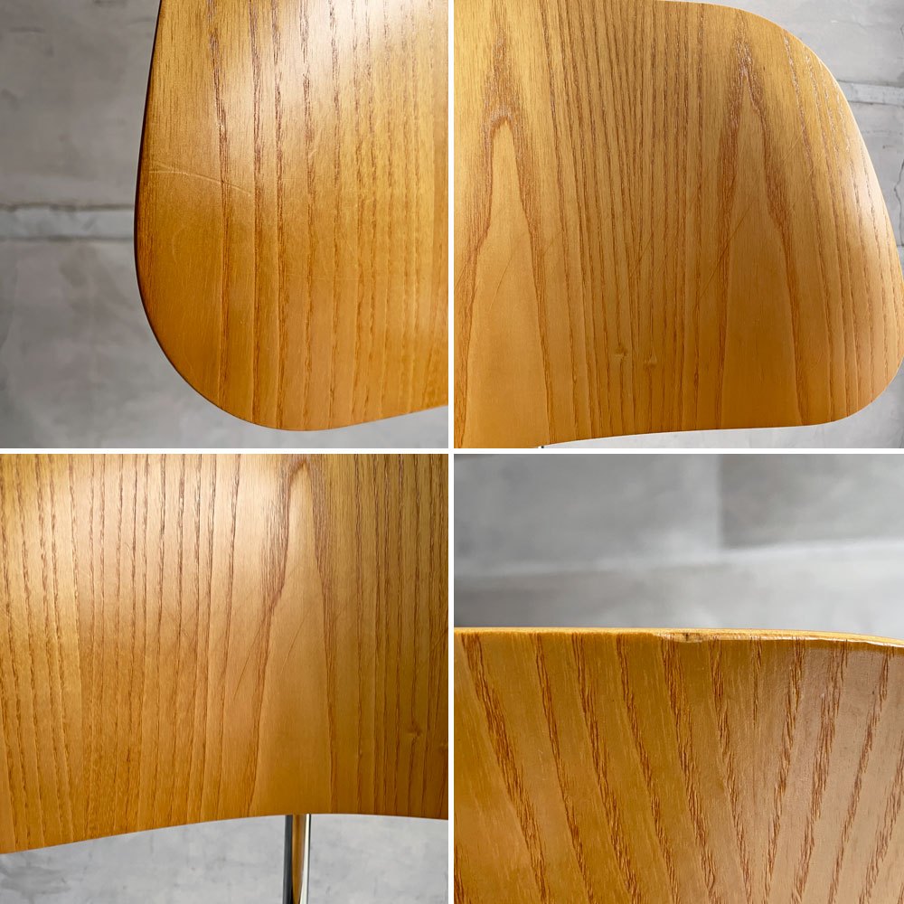 ハーマンミラー Herman Miller プライウッドダイニングチェア DCM アッシュ材 メタルレッグ C&R イームズ ミッドセンチュリー 定価￥169,400- ♪